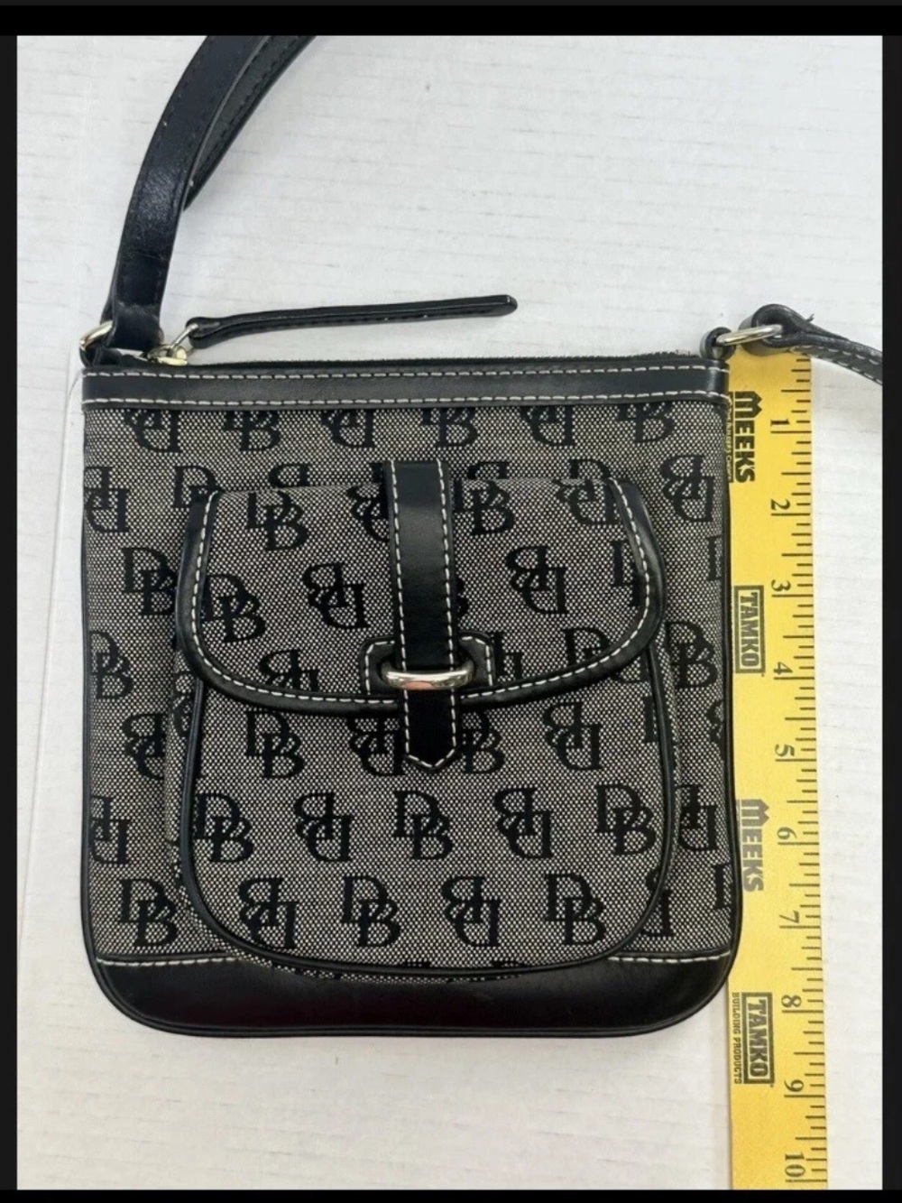 Dooney & Bourke Black Logo Crossbody Bag - Picture 4 of 4